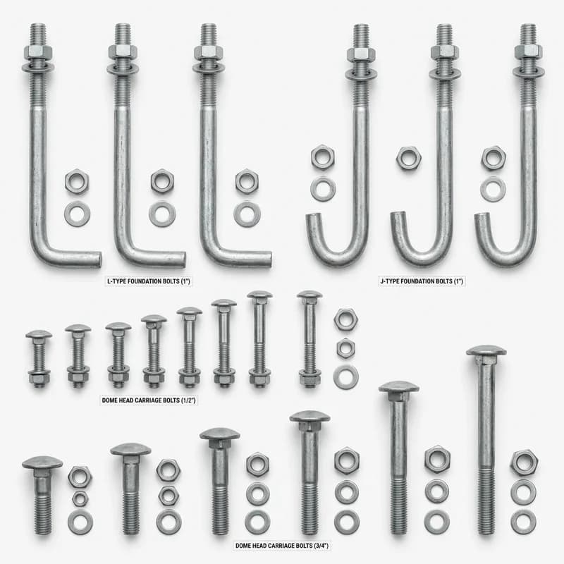 Carriage & Foundation Bolts